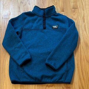 L.L. Bean Teal Button-Up Fleece